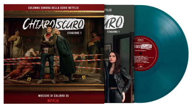 Image of Front Cover of LP - NEW/NEW - ORIGINAL SOUNDTRACK, ChiaroScuro (Music By Calibro 35) (Music On Vinyl; MOVATM473C, UK 2026, Insert, Limited Dark Blue 180g Vinyl), , Original soundtrack to the 2026 Italian Netflix crime mystery series, composed by cinematic funk group Calibro 35, blending funk, jazz and film music. - 9419501C