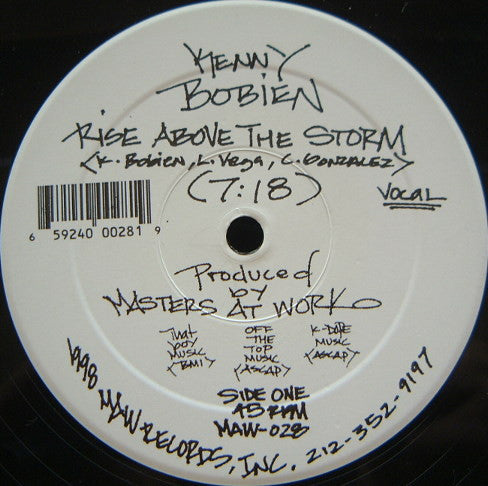Image of Front Cover of 12" - /VG+ - KENNY BOBIEN, Rise Above The Storm (MAW Records; MAW-028, US 1998), , - 4246472S