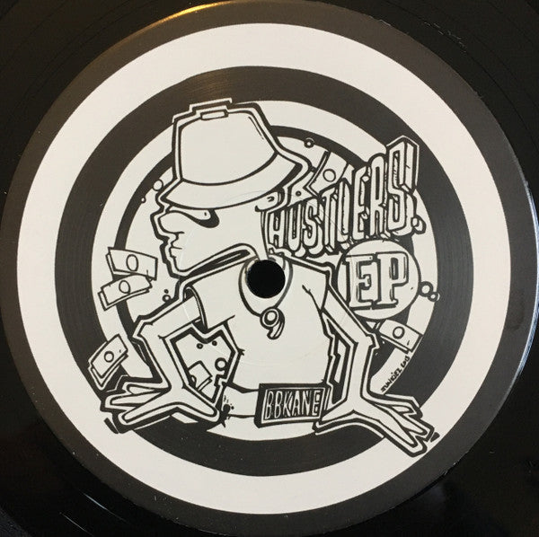 Image of Back Cover of 12" - /VG - BBKANE, Hustlers EP (Stay On Target; SOT 003, UK 2017, Plain Sleeve), Strong VG., - 4326001E