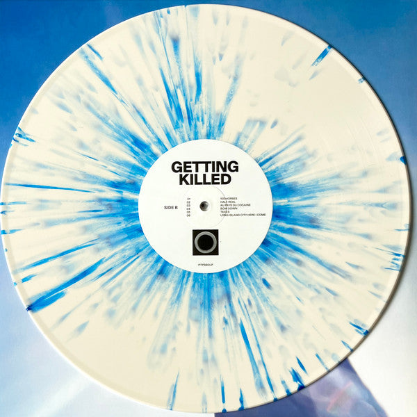 Image of Label Cover of LP - EX/EX - GEESE, Getting Killed (Partisan Records; PTPS60LPX8, Europe 2026 Reissue, Cream w/ Blue Splatter Vinyl, with 7", Dinked Edition Ltd to 1500), SEALED, - 4346005S