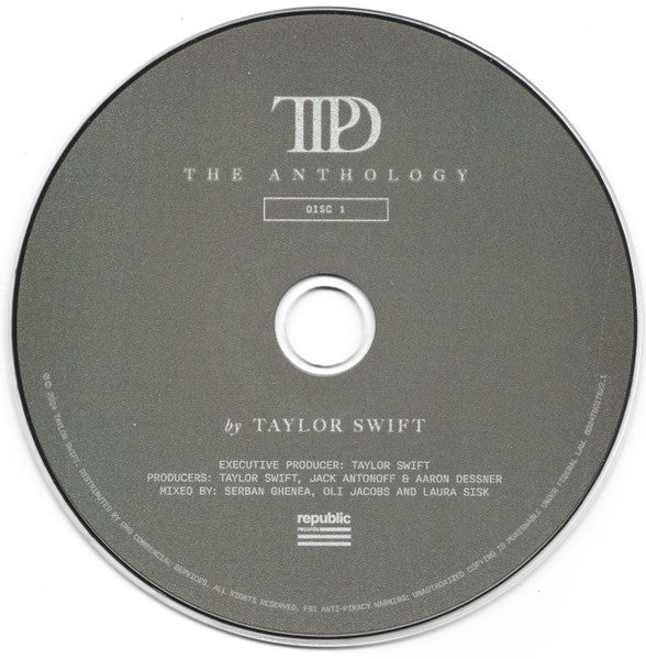 Image of Label Cover of CD - M/M - TAYLOR SWIFT, The Tortured Poets Department (The Anthology) (Republic Records; 602475028819, Europe 2024, Jewel Case), , - 4336087E