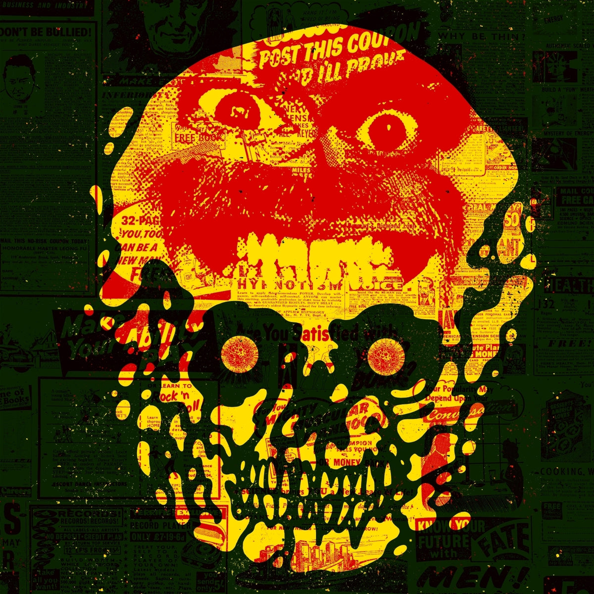 Image of Front Cover of CD - NEW/NEW - PULLED APART BY HORSES, Dopamine Hits (Damage Limited; DL1CD, UK 2027), , Sixth album from the Leeds rock band, recorded with early collaborator James Kenosha. A restless mix of punk, post-punk, motorik rhythms, sludgy riffs, synths and big hooks, self-released on their own label. - 9419893C