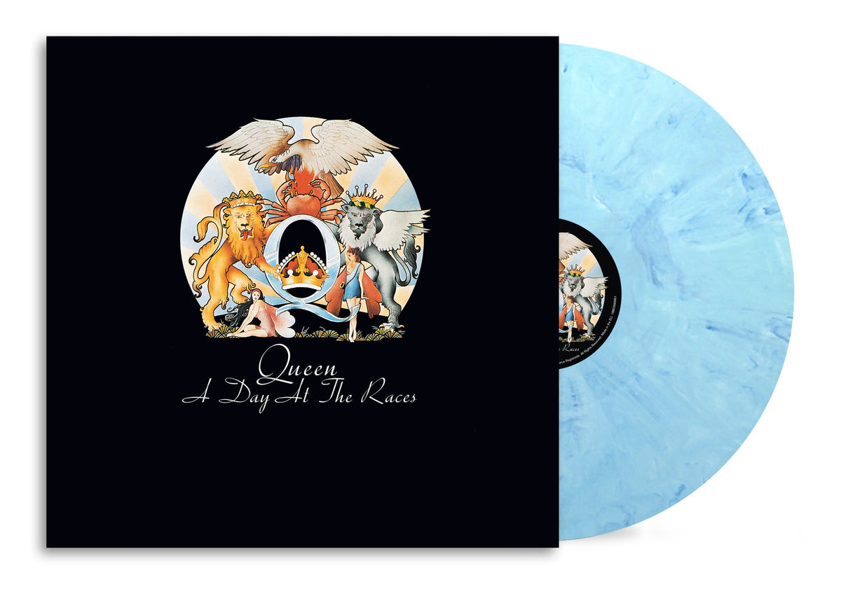Image of Front Cover of LP - NEW/NEW - QUEEN, A Day at the Races (50th Anniversary) (CMG; 19958478071, UK 2026 Reissue, Blue Marble Vinyl), , 50th anniversary edition of Queen’s fifth studio album, originally released in 1976 and their first self-produced record. Includes Somebody to Love, Tie Your Mother Down and Good Old-Fashioned Lover Boy. - 9419991C