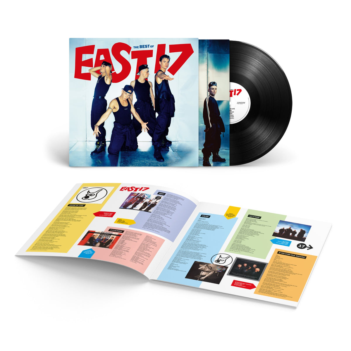 Image of Front Cover of LP - NEW/NEW - EAST 17, The Best Of (London Records; LMS1725943, UK 2026, Inner, Booklet, Black Vinyl), , A greatest-hits collection from British pop group East 17, bringing together material from their catalogue on London Records. - 9420032C