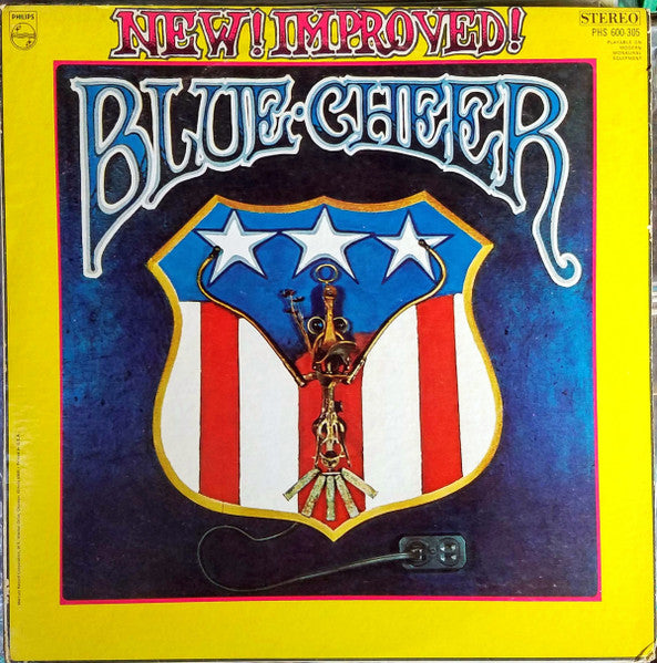 Image of Front Cover of LP - VG+/VG+ - BLUE CHEER, New Improved! (Philips; SBL7896, UK 1969), , - 4326202E