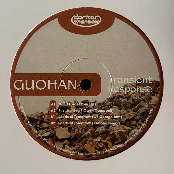Image of Front Cover of 12" - /EX - GUOHAN, Transient Response (Darker Than Wax; DTW082, Singapore 2026), , - 4346382S