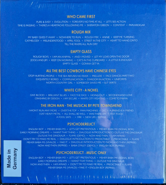 Image of Back Cover of 8xCD - M/M - PETE TOWNSHEND, The Studio Albums (Universal Music Recordings; 5583476, Worldwide 2025, Box Set), , - 4436005E