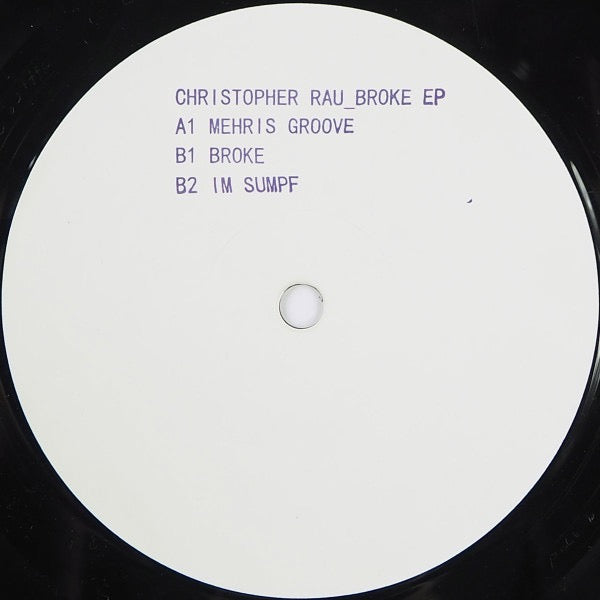 Image of Label Cover of 12" - VG/VG - CHRISTOPHER RAU, Broke EP (Office Recordings; OFFICE 03, Germany 2014, Stamped White Label, Die Cut Company Sleeve), Light hairlines., - 4416109C
