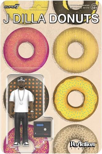 Image of Front Cover of Accessories - NEW - J DILLA, Donuts Reaction Figure (Super 7; JUL2025WGK, US 2025), , - 4416017C