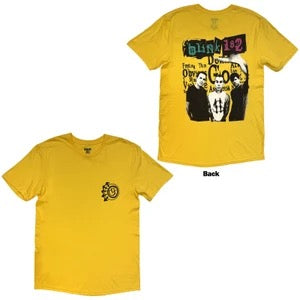 Image of Front Cover of Accessories - NEW - BLINK-182, Collage T-Shirt (Yellow) XL (, UK ), , - 4416174C