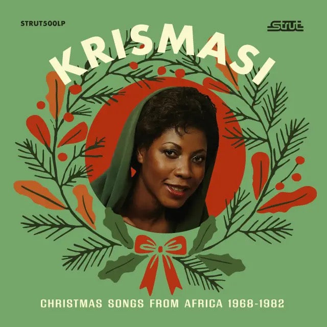 Image of Front Cover of LP - NEW - VARIOUS, Krismasi: Christmas Songs From Africa 1968-1982 (Strut; STRUT500LP , Europe 2026, White on Red Inkplosion Vinyl), , - 4416298C