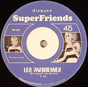 Image of Back Cover of 7" - /EX - LUCIFER AND CO. / LES PARISIENNES, Eden / On Re�oit, On Envoie (Disques Superfriends; DSF 001, France 2009), Large centre hole., - 4456001S