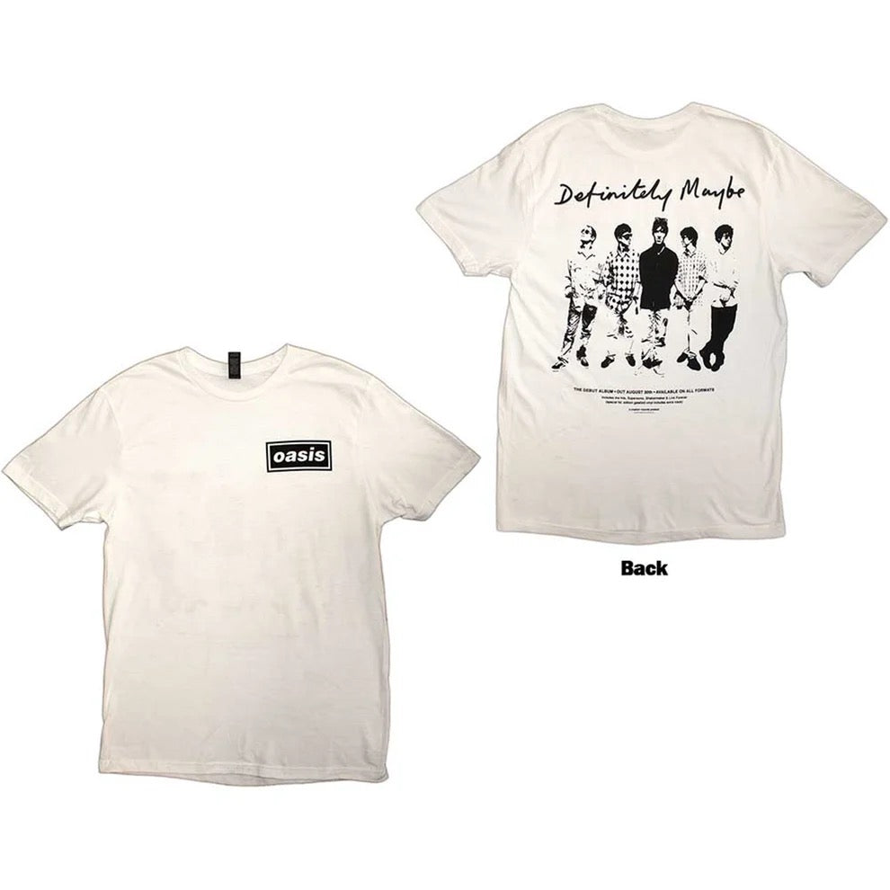 Image of Front Cover of Accessories - NEW - OASIS, Definately Maybe (White) T-Shirt M (, ), , - 4416340C