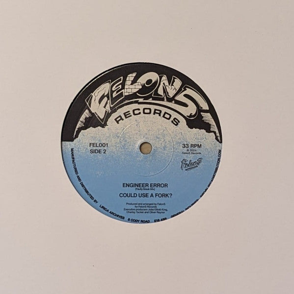Image of Label Cover of 12" - /VG+ - FELON5, Untitled One (Felon5 Records; FEL001, UK 2025), , - 4426304E