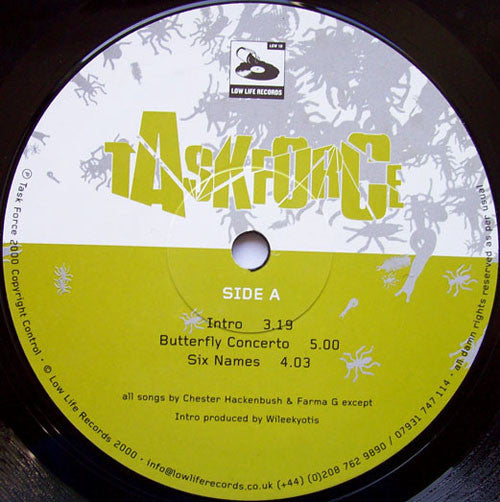 Image of Label Cover of 12" - VG/G - TASK FORCE, Voice of the Great Outdoors EP (Low Life; LOW10, UK 2000, Picture Sleeve), Many light hairlines. Sleeve has ringwear, discolouration. , - 4226174E