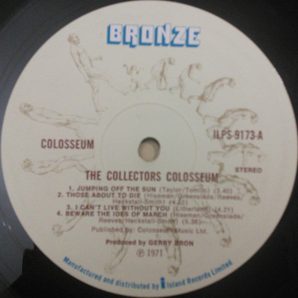 Image of Label Cover of 0215015C: LP - COLOSSEUM, The Collectors Colosseum (Bronze; ILPS9173, UK 1971, Textured Sleeve) Light Marks only, Heavy spine wear VG/G+