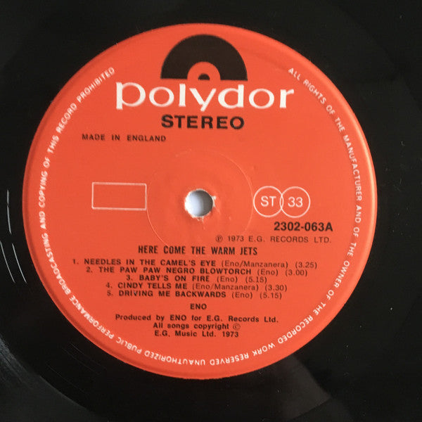 Image of Label Cover of 2xLP - VG/VG - BRIAN ENO, Here Come the Warm Jets/ Before & After Science (Polydor Doubleback; 2683082, UK 1979, Gatefold), , - 3616096C