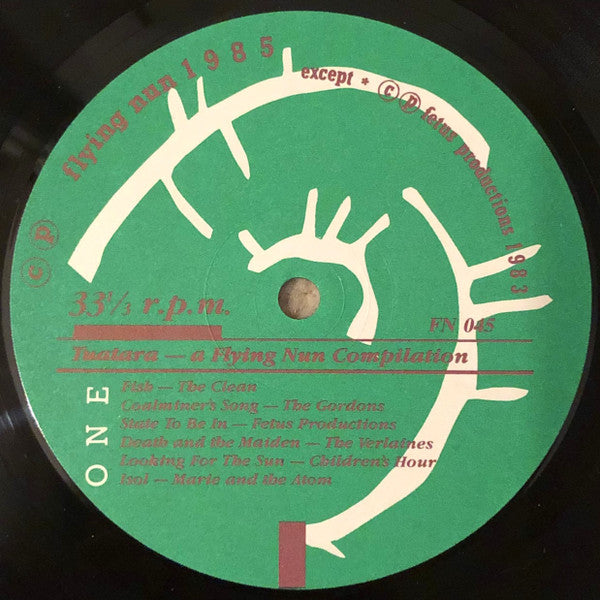 Image of Label Cover of LP - VG/EX - VARIOUS, Tuatara - A Flying Nun Compilation (Flying Nun; FN45, New Zealand 1985, Gatefold), Creased Edge, - 0846337S