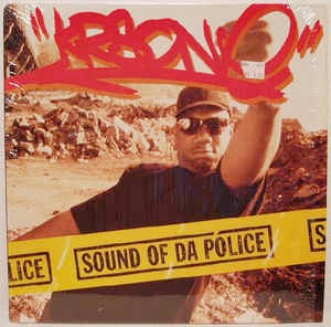 Image of Front Cover of 12" - VG/G - KRS-ONE, Sound Of Da Police / Hip Hop (Jive; 01241-421911-1, US 1993, Picture Sleeve), Marks and noticeable surface noise throughout. Edgewear to sleeve., - 2046196S