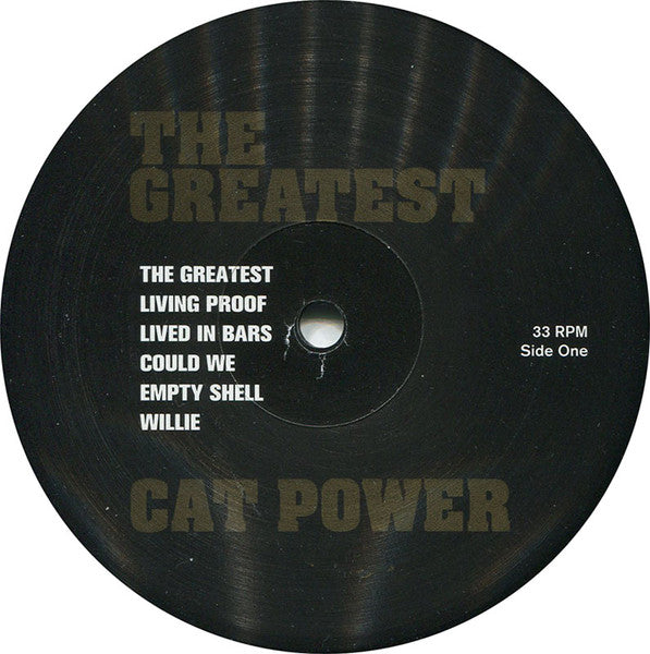 Image of Label Cover of LP - VG/VG - CAT POWER, The Greatest (Matador; OLE626-1, UK 2006, Metallic Sleeve, Insert), , - 1026190E