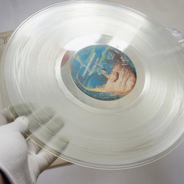 Image of Label Cover of LP - VG/VG+ - TANGERINE DREAM, Force Majeure (Virgin; V2111, UK 1979, Textured Sleeve, Clear Vinyl.), Sticker Mark On Front Sleeve, - 4326237E