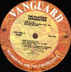 Image of Label Cover of LP - G+/VG - PLAYERS ASSOCIATION, Players Association (Vanguard; VSD 79384, US 1977, Pasteback Sleeve, Company Inner), Disc has a few light hairlines, sleeve is a little worn and has holepunch to top R corner. Inner has some splits but intact, - 2526482E