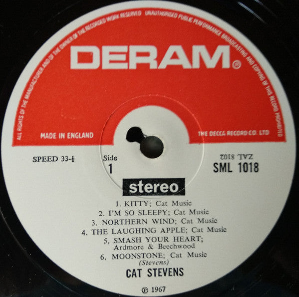 Image of Label Cover of LP - VG+/VG+ - CAT STEVENS, New Masters (Deram; SML 1018, UK 1970 Reissue, Laminated Front Sleeve, Stereo), Lovely Clean Copy, - 0316129C