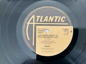 Image of Label Cover of LP - VG/G+ - AC/DC, For Those About To Rock We Salute You (Atlantic ; K 50851, UK 1981, Embossed Gatefold Sleeve, No Barcode), Light scratches & hairlines, edge wear, - 3846026S