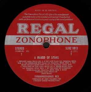 Image of Label Cover of LP - VG/VG - TYRANNOSAURUS REX, A Beard Of Stars (Regal Zonophone; SLRZ 1013, UK 1970, Laminated Sleeve, Insert), Long Surface Mark Which Does Not Sound - Plays Great, Insert has Track Times Hand Written in Biro, - 2726177E