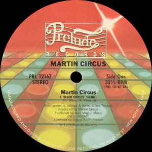 Image of Label Cover of LP - VG+/VG+ - MARTIN CIRCUS, Disco Circus (Prelude; PRL 12167, US 1979, Picture Sleeve), , - 4446087S
