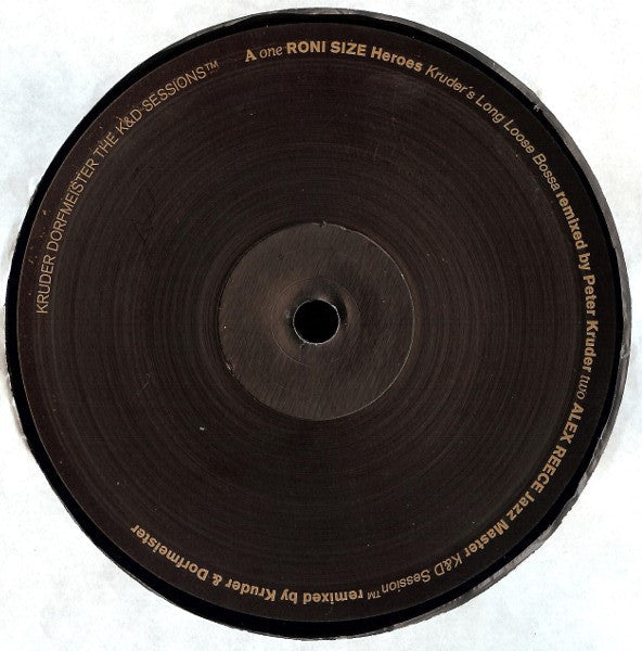 Image of Label Cover of 3825282E: 4xLP - KRUDER DORFMEISTER, K&D Sessions (!K7; K7073LP, Germany 1998, Gatefold, Black Vinyl) VG/VG