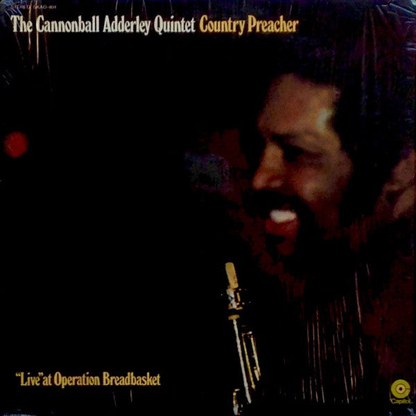 Image of Front Cover of LP - VG/VG - CANNONBALL ADDERLEY QUINTET, Country Preacher - "Live" at Operation Breadbasket (Capitol; SKAO-404, US 1970, Gatefold), , - 1926273E