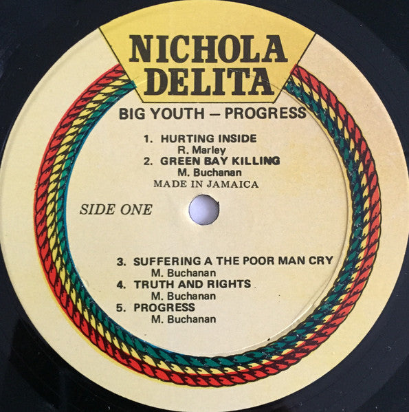 Image of Label Cover of LP - VG/G+ - BIG YOUTH, Progress (Nichola Delta; DSR7146, Jamaica 1979), , - 3716128C