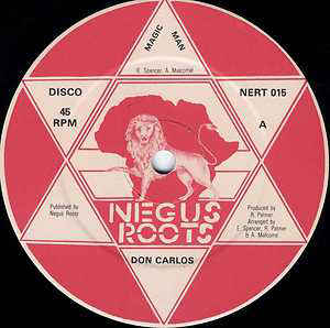 Image of Front Cover of 12" - /G+ - DON CARLOS, Magic Man (Negus Roots; NERT015, UK 1982), Light marks on either side, causing some surface noise at points, - 3646431S