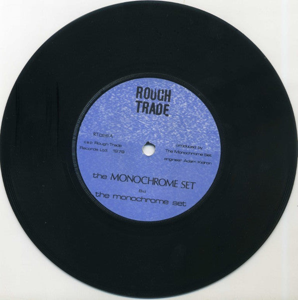 Image of Label Cover of 2824187E: 7" - THE MONOCHROME SET, The Monochrome Set / Mr Bizarro (Rough Trade; RT028, UK 1981 Reissue, Picture Sleeve, Remix In Run Outs) Strong VG Throughout VG/VG