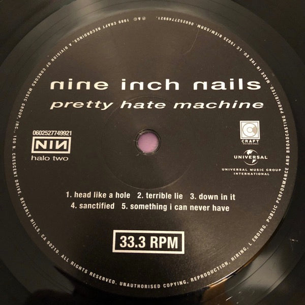 Image of Label Cover of LP - NEW/NEW - NINE INCH NAILS, Pretty Hate Machine (Universal; 2774992, Europe 2017 Reissue, Insert), , - 2356209S