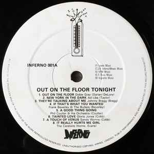 Image of Label Cover of LP - VG/VG+ - VARIOUS, Out On The Floor Tonight (Inferno; INERNO001, UK 1979), Strong VG+. Light wear to sleeve with ringwear., - 1546103S