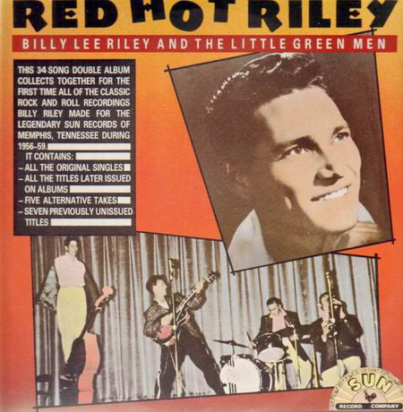 Image of Front Cover of 4925215E: 2xLP - BILLY LEE RILEY AND THE LITTLE GREEN MEN, Red Hot Riley (Charly; CDX9, UK 1985, Gatefold) VG+/EX