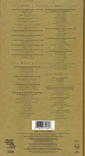 Image of Back Cover of 4xCD - VG+/VG+ - ELVIS PRESLEY, A Golden Celebration (RCA; 07863 67456 2, Europe 1998, Book Sleeve), , - 0216638C