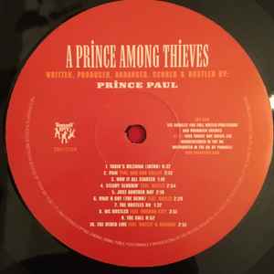 Image of Label Cover of 2xLP - VG/VG+ - PRINCE PAUL, A Prince Among Thieves (Tommy Boy ; TBV 1210, UK 1999, Picture Sleeve), Some edewear & rinwear to sleeve., - 3426157E