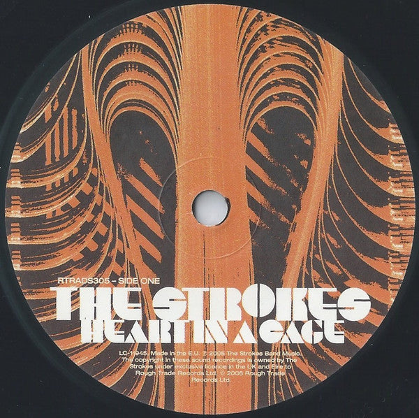 Image of Label Cover of 3815142C: 7" - THE STROKES, Heart In A Cage (Rough Trade; RTRADS305, UK 2006, Stickered Picture Sleeve) VG+/VG