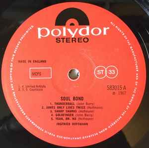 Image of Label Cover of LP - VG/G+ - INGRIED HOFFMANN, Soul Bond (Polydor; 583015, UK 1967), Marks on disc. Plays well. Multiple light creasing around edge of sleeve. Ringwear on back and a written 'X'., - 2246147S