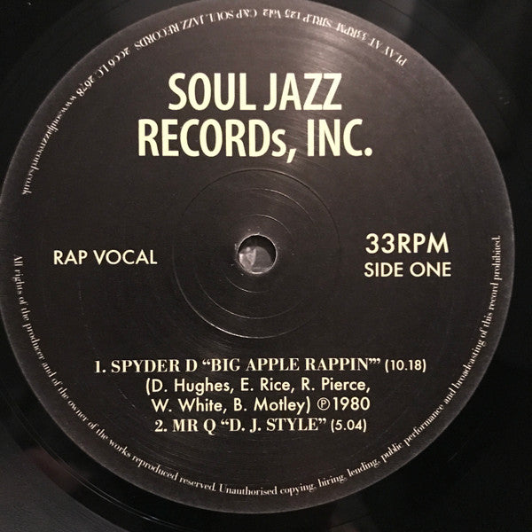 Image of Label Cover of 2xLP - VG/G+ - VARIOUS, Big Apple Rappin' Vol. 2 (Soul Jazz Records; SJR LP125 VOL2 , UK 2006, 2 Inners), Light marks from card inners., - 3516398C