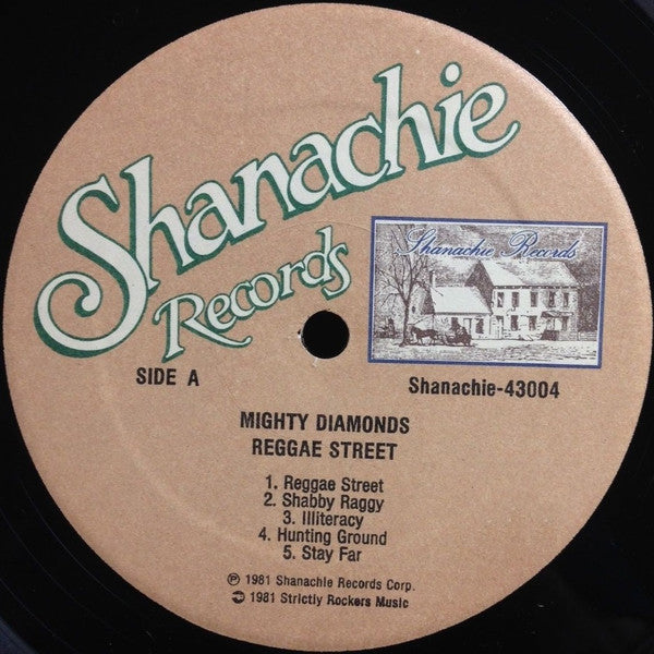 Image of Label Cover of LP - VG+/VG - THE MIGHTY DIAMONDS, Reggae Street (Shanachie; Shanachie43004, US 1981), Light marks only, - 3846069S