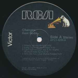 Image of Label Cover of LP - G+/VG - KENI BURKE, Changes (RCA Victor; AFL1-4226, US 1982, Inner), Light hairlines and one large scuff (thankfully inaudible). Inner has split seams. Sleeve has edgewear, four tears on front sleeve main image. , - 4426008E