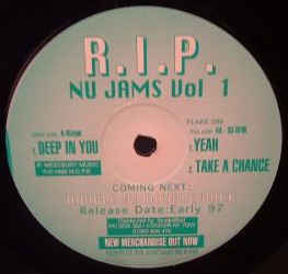 Image of Front Cover of 12" - /G+ - R.I.P. PRODUCTIONS, Nu Jams Vol. 1 (Ice Cream; FLAKE009, UK 1996), Light marks and hairlines. Faint yellow marker on label., - 3916513C