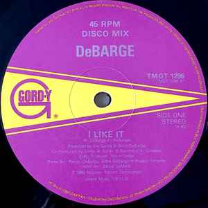 Image of Label Cover of 12" - VG/EX - DEBARGE, I Like It / Hesitated (Motown; TMGT 1296, UK 1982, Die Cut Company Sleeve), Light ringwear on sleeve., - 3746098S
