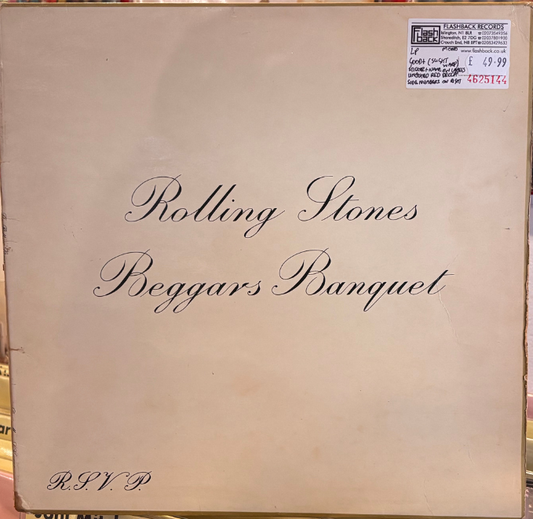 THE ROLLING STONES, Beggars Banquet (Decca Red Unboxed; LK4955, UK 1968, Laminated Gatefold Sleeve, Mono. Inverted Matrix In Brackets, Side Indicators To Right Of Label.) LP VG/G