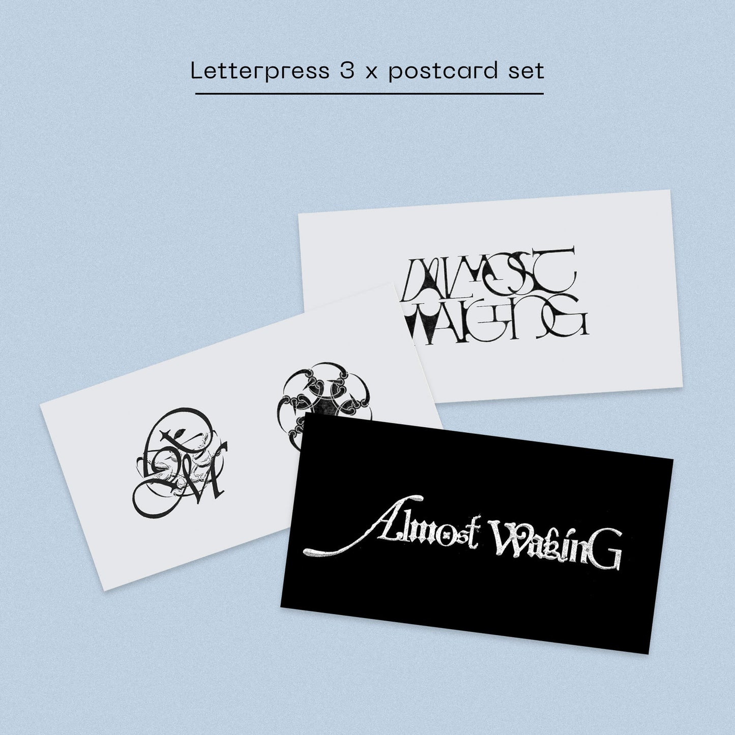 BILL ORCUTT & MABE FRATTI, Almost Waking - Dinked Edition (Unheard of Hope ; UOH21LPX, US 2026, 3 postcard set and A2 poster, 180g cream vinyl, Colour A2 poster, Letterpress 3 x postcard set LP NEW/NEW - PRE-ORDER