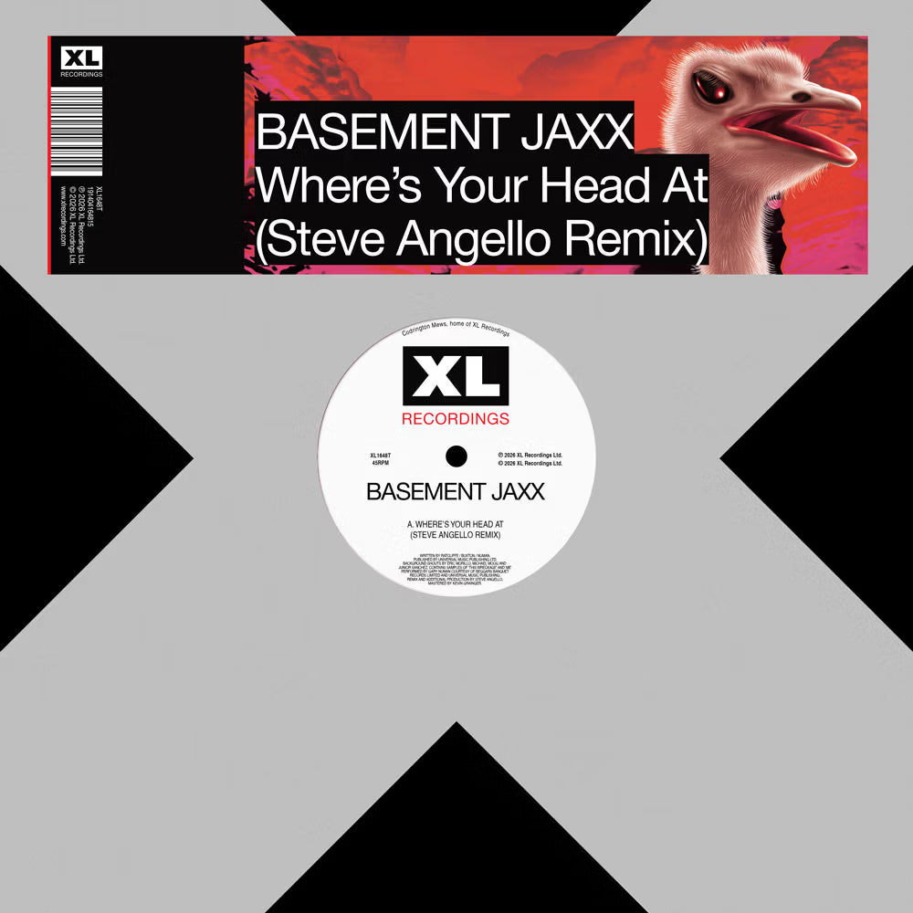 BASEMENT JAXX, Where’s Your Head At (Steve Angello Remix) (XL; XL1648T, UK 2026) 12" NEW/NEW - PRE-ORDER